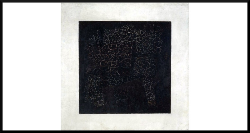 Carré noir sur fond blanc