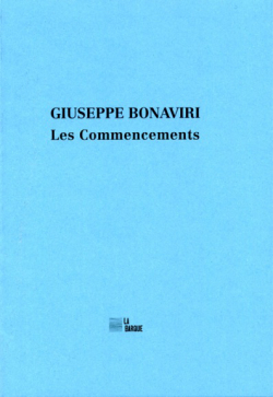 Giuseppe Bonaviri, Les Commencements, éditions La Barque, 2018. Giuseppe Bonaviri Les Commencements 2