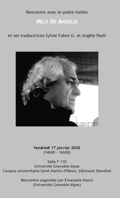 Milo De Angelis  Grenoble  3