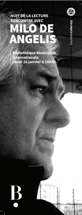 Milo De Angelis Grenoble 1