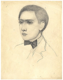 Portrait de Raymond Radiguet par Valentine Hugo Radiguet