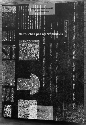 Nicole Brossard | Stéphane Mroczkowski, 'Ne touchez pas au crépuscule', Les Lieux Dits éditions, Collection 2Rives, 2020. Brossard 2