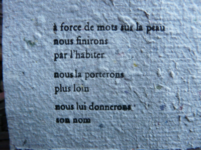 à force de mots