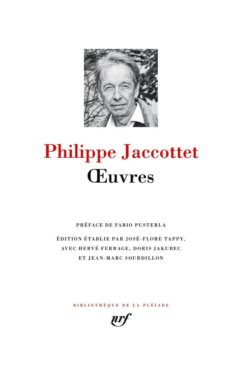 Jaccottet Pléiade