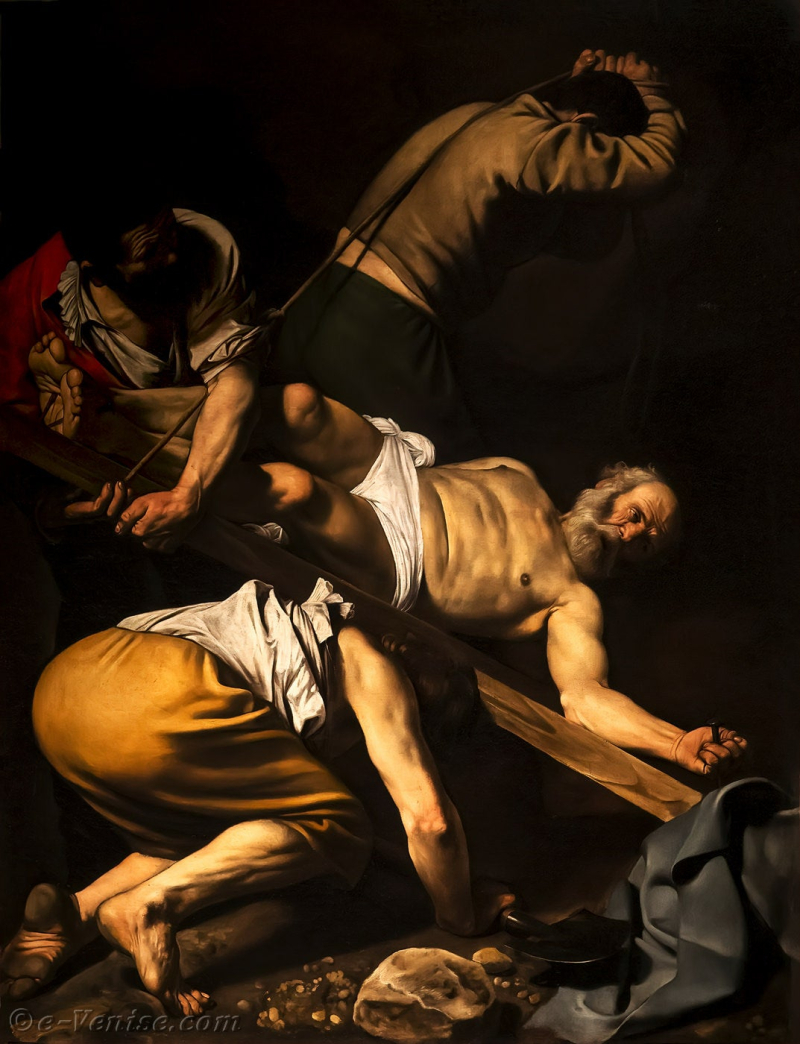 Caravage-crucifixion-de-saint-pierre-chapelle-cerasi-santa-maria-del-popolo-rome-italie-02