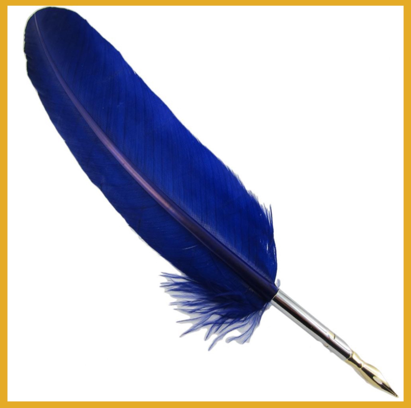 Plume bleue