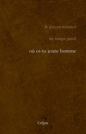 Où es-tu jeune homme Où es-tu jeune homme