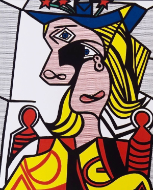 Roy LICHTENSTEIN - Woman with flowered hat Roy LICHTENSTEIN - Woman with flowered hat