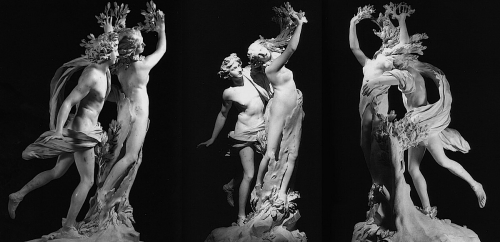 Apollon et Daphné  sculpture de Le Bernin  Galerie Borghese  Rome (Italie)