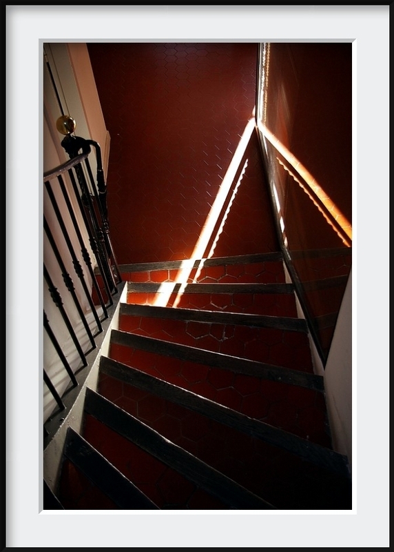 Lumière dans l'escalier