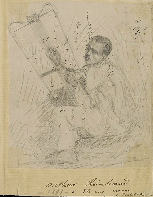 Rimbaud-harpe-abyssine-portrait-soeur-
