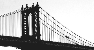 Le-pont-de-Brooklyn-Enjambe-le-matin-calme Le-pont-de-Brooklyn-Enjambe-le-matin-calme