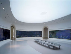 Panneau mural des Nymphéas de Claude Monet après rénovation, Musée national de l'Orangerie. Crédit photographique : Jean-Christophe Ballot. Nympheas