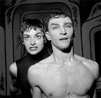 Michèle Seigneuret et Maurice Béjart dans Symphonie pour un homme seul (1955) Michle_seigneuret