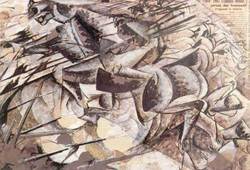 Umberto Boccioni, La Charge des lanciers, 1915 Boccioni