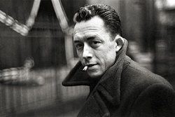 Albert Camus par Henri Cartier-Bresson, 1947 Bressoncamus