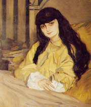 Portrait d'Anna de Noailles par le comte Jean de Gaigneron (1890-1976) Noailles_de_gaigneron_1