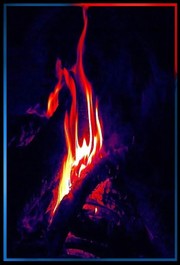 ce n’était plus que braises blanches sur lesquelles ballait un feu follet bleu Un_feu_follet_bleu